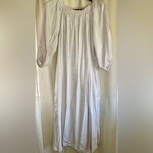 H&M Cream Long Sleeve Dress